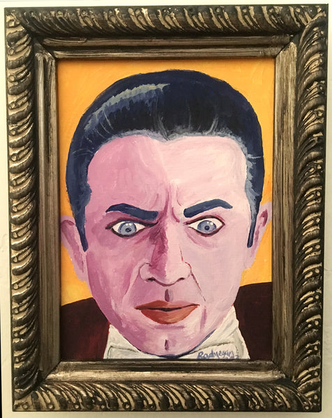SOLD OUT- Count Dracula Portrait- (Acrylic on canvas, framed)