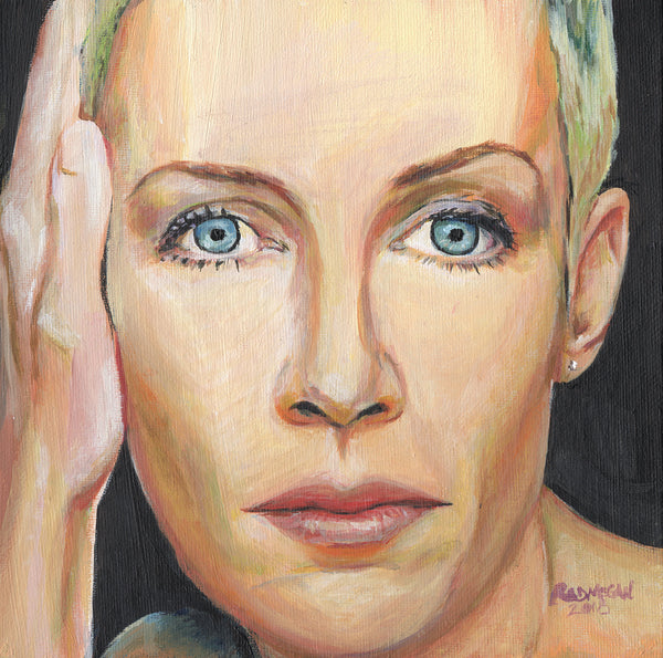 Painted Portrait Singer Annie Lennox of Eurythmics