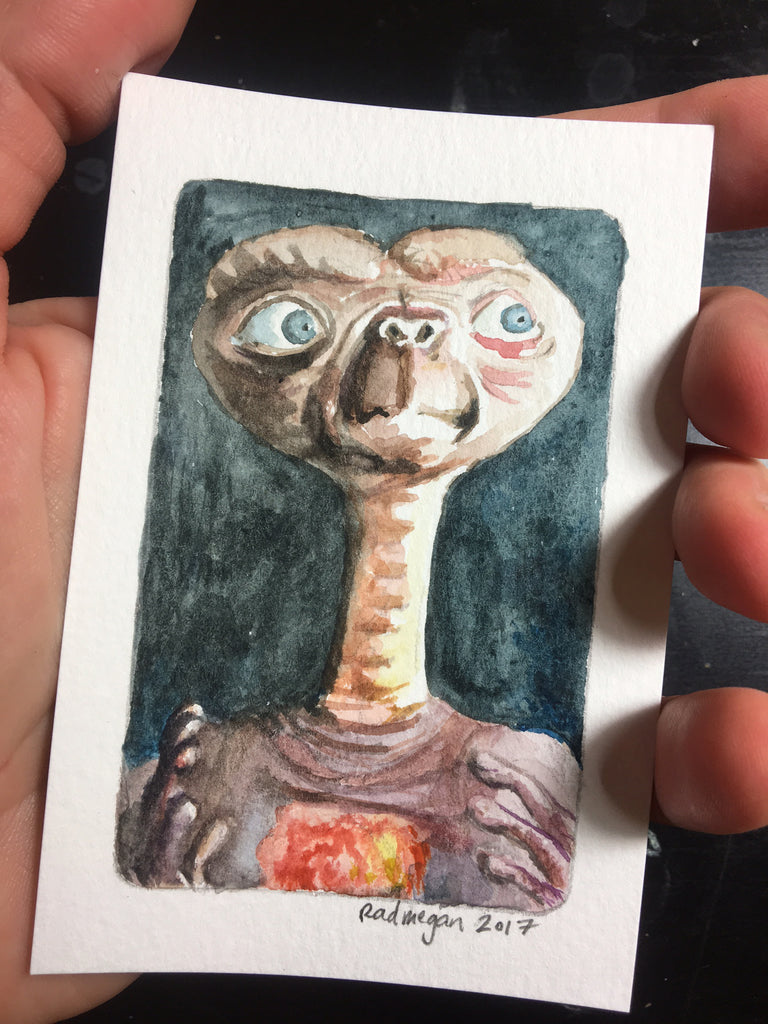 E.T. (Watercolor on cold press paper)
