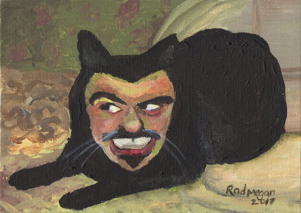 SOLD OUT- What We Do in the Shadows' Vladislav the Cat (Acrylic on canvas board)