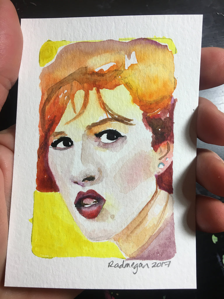 The Breakfast Club's Claire Standish (Watercolor on cold press paper)