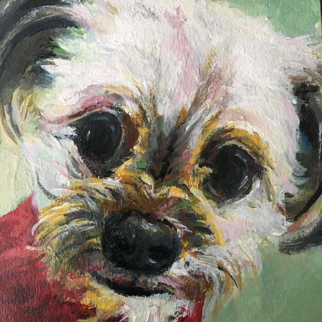 Reserved pet portrait for JV