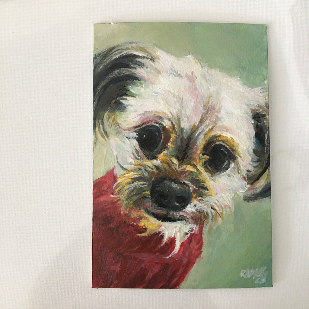 Reserved pet portrait for JV
